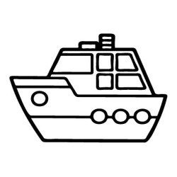 Картина-трафарет для розфарбовування піском "Корабель"