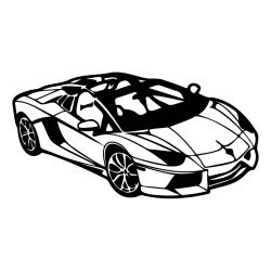 Трафарет-картина для малювання піском А4 "Lamborghini"