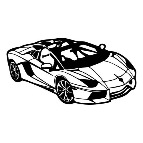 Трафарет-картина для малювання піском А4 "Lamborghini"