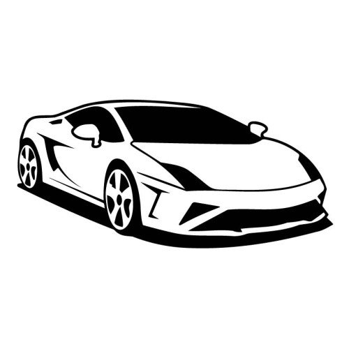 Трафарет-картина для малювання піском А4 "McLaren"