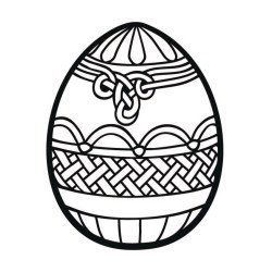 Трафарет-картина для малювання піском А4 "Великоднє яйце"