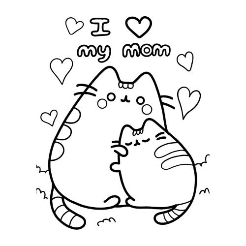 Картина-трафарет для розфарбовування піском А5 "I love my mom"