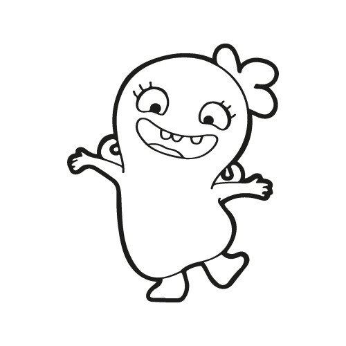 Трафарет магнітний для кольорового піску "Ugly Dolls"